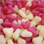 HEART SHAPED JELLY BEAN PINK & WHITE