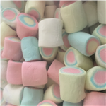 MARSHMALLOWS ASSORTED COLOURS with COLOURED CENTRES (BIG)