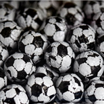 BALLS SPORTS (CHOCOLATE) BLACK & WHITE FOOTBALLS DESIGN (V)