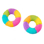 bright multi coloured fizzy rings