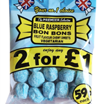 SOUR BLUE RASPBERRY BON BONS (V)