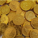 gold chocolate coins