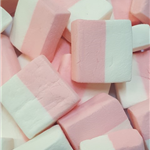 big square shape pink & white