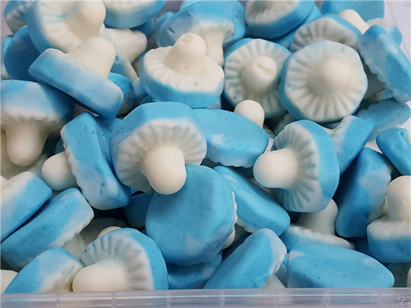 big blue raspberry flavour mushrooms