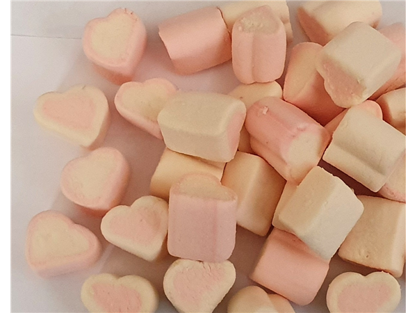 heart shapes(pink & white)
